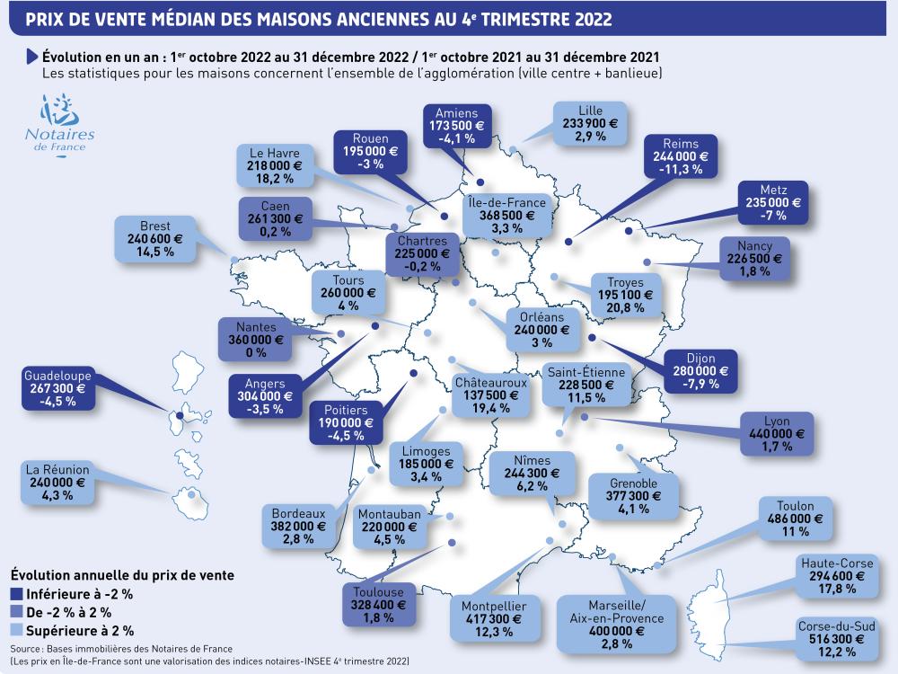 Marché Immobilier : Indices Et Cartes Des Prix Au M² Avril 2023 ...